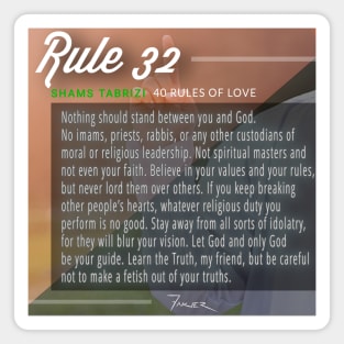 40 RULES OF LOVE - 32 Magnet
